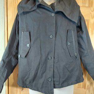 Burton Black Sunday Peacoat Fleece Lined Women's M